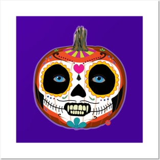 Day of the Dead - Pumpkin Decoration Posters and Art